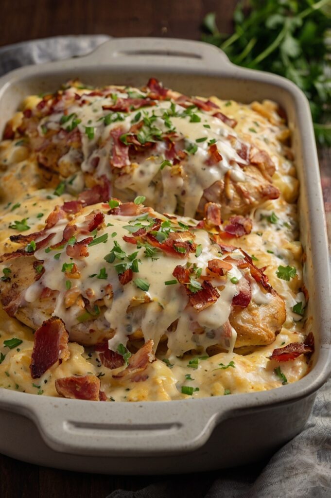 Bacon Ranch Chicken Bake