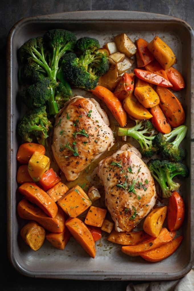 One Pan Chicken and Veggies