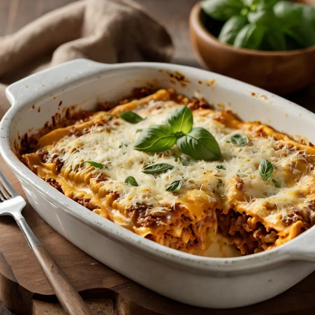 Pumpkin Lasagna Bake