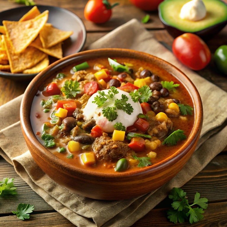 Slow Cooker Nacho Soup