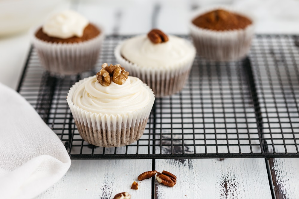 Healthy Carrot Cake Muffins