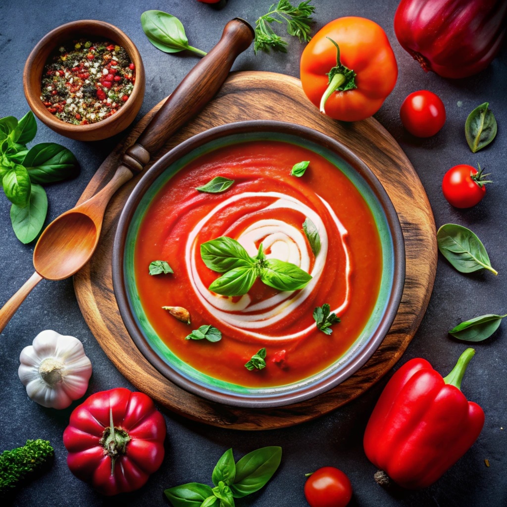 Silky Smooth Red Pepper Soup
