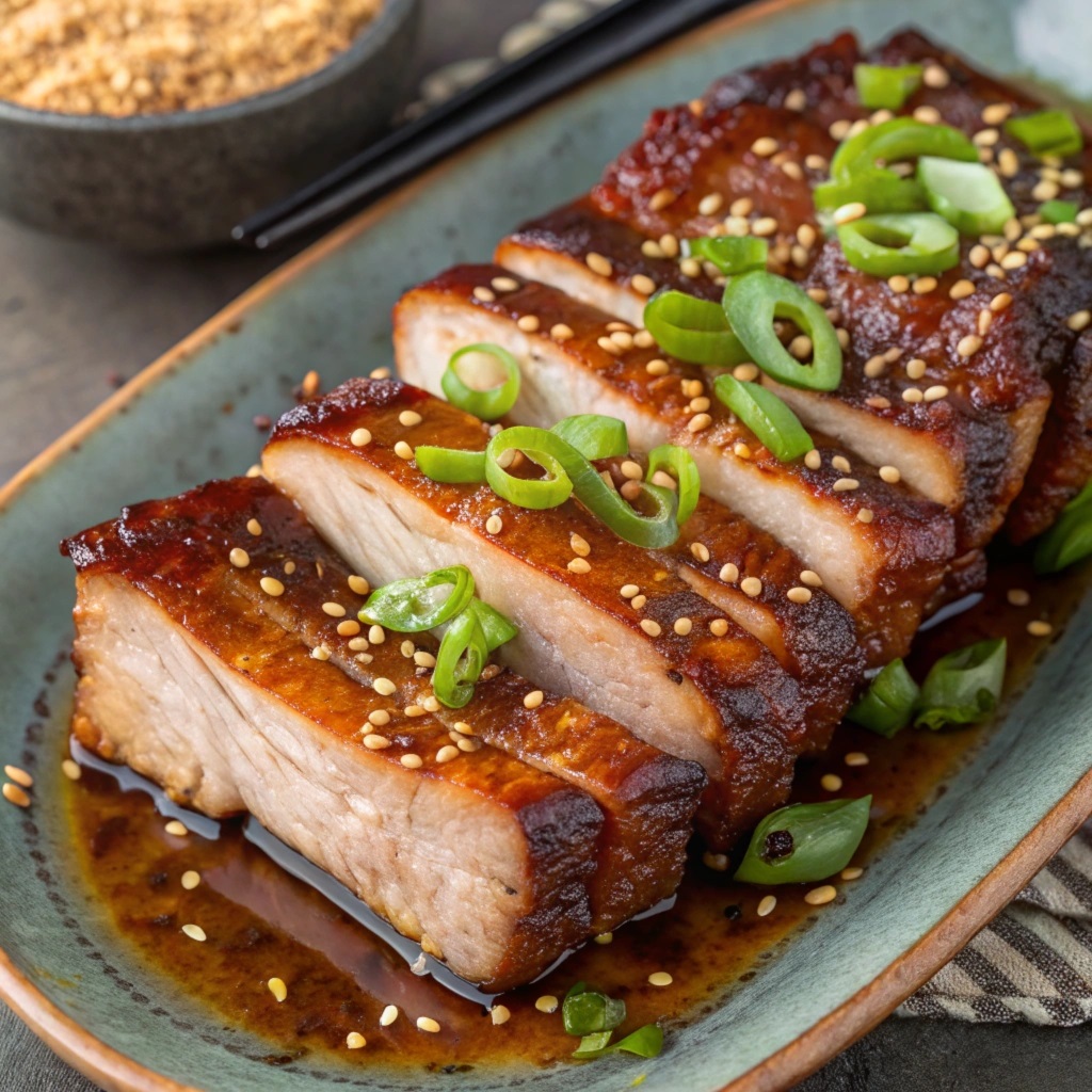Chinese-Style Glazed Pork Belly 